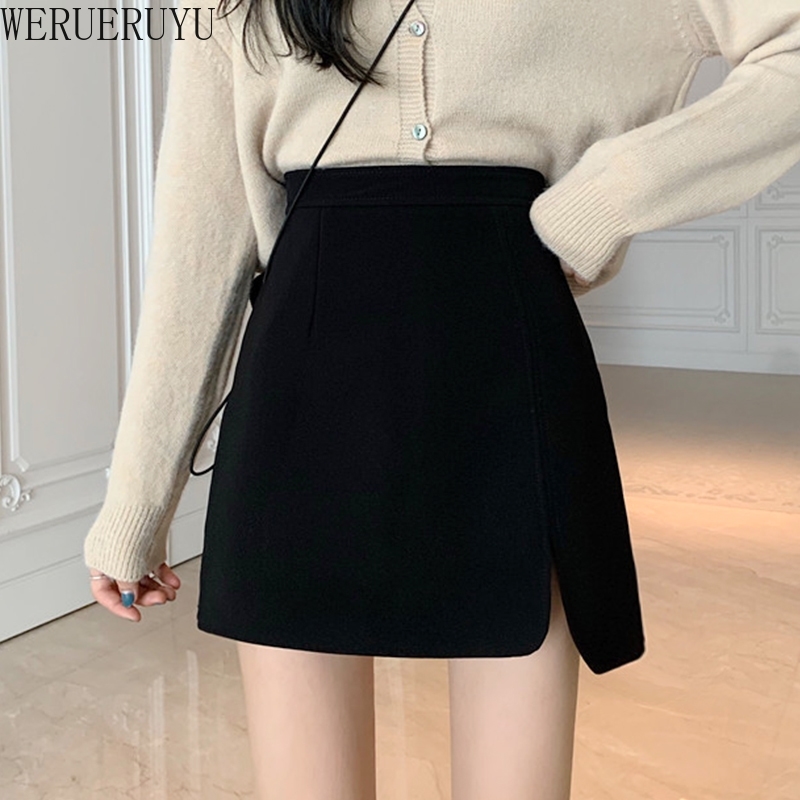 WERUERUYU Autumn Winter Ins Net Red High Waist Women's Clothes Corduroy Half-length Skirt Pure Color A Short Skirt Girl 210608, Photo color
WERUERUYU Autumn Winter Ins Net Red High Waist Women's Clothes Corduroy Half-length Skirt Pure Color A Short Skirt Girl 210608, Photo color