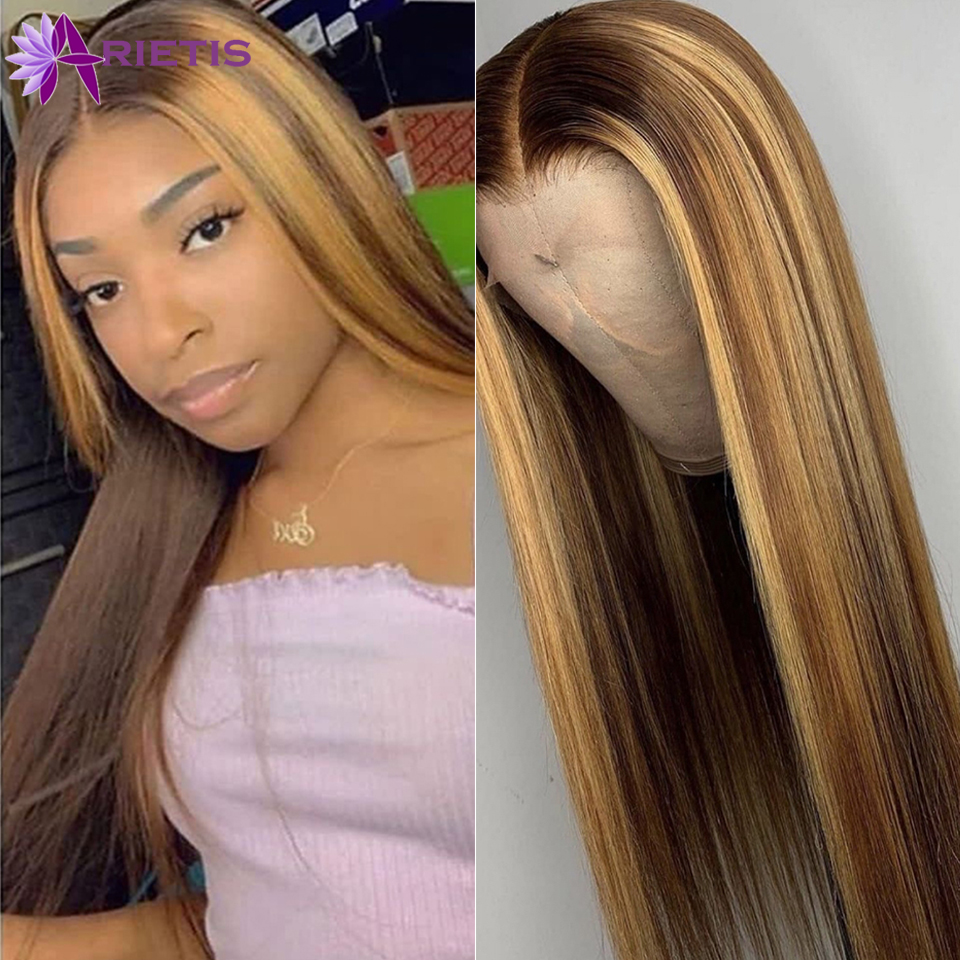 Highlight Wig Human Hair 26inches Long Straight Brazilian Remy Ombre Hair for Black Women Pre Plucked Lace Front Human Hair Wig, As the picture shows
Highlight Wig Human Hair 26inches Long Straight Brazilian Remy Ombre Hair for Black Women Pre Plucked Lace Front Human Hair Wig, As the picture shows