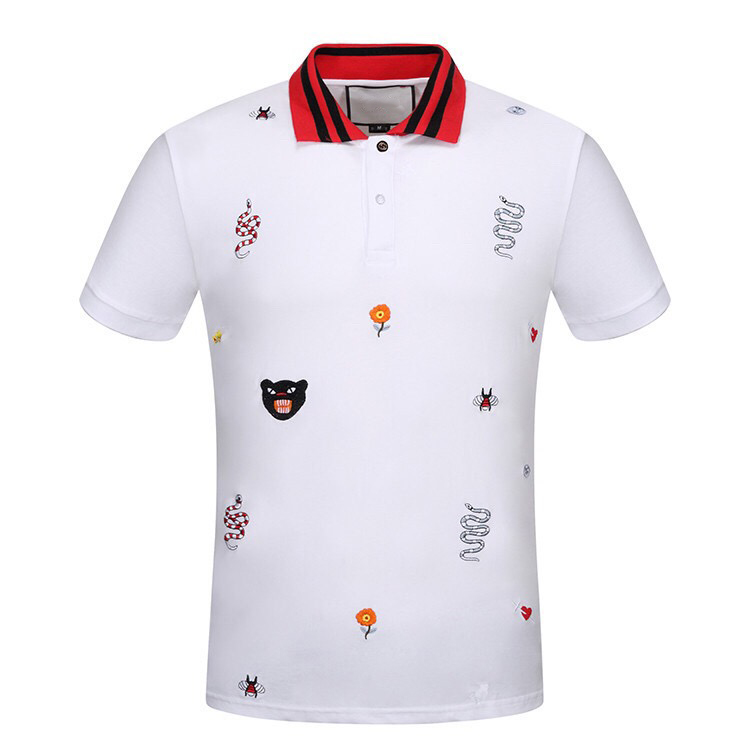 2020 Italy Mens Designer Polo Shirts Man High Street Embroidery Garter Snakes Little Bee Printing luxury Top Quality Cottom Clothing Tees, Black
2020 Italy Mens Designer Polo Shirts Man High Street Embroidery Garter Snakes Little Bee Printing luxury Top Quality Cottom Clothing Tees, Black