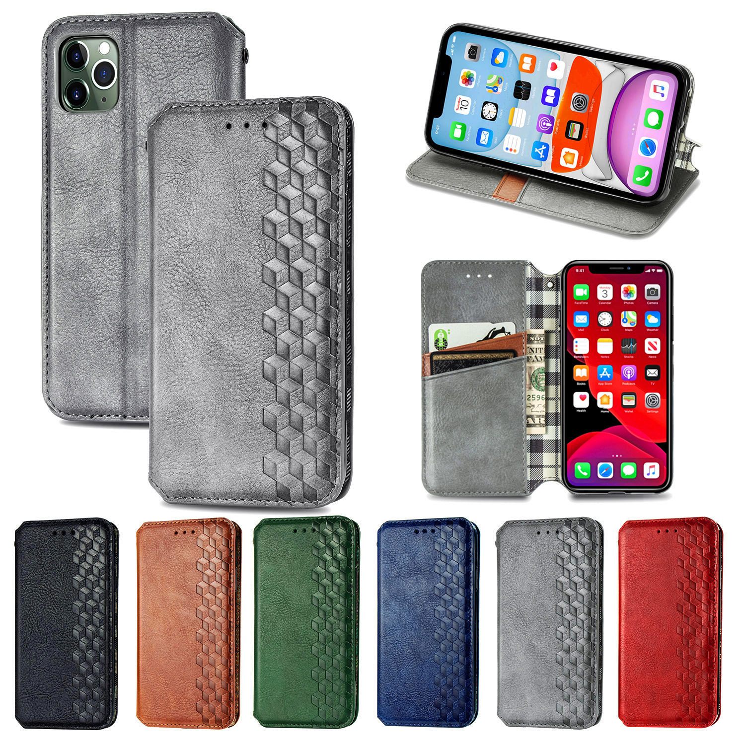 Magnetic Wallet Card Slot Leather Mobile Phone Cases For iPhone 13 12 11 Pro Max XR XS 8 7 Samsung Galaxy S22 S21 S20 Plus Ultra A12 A32 A42 A52 A72 5G cellphone case, Green
Magnetic Wallet Card Slot Leather Mobile Phone Cases For iPhone 13 12 11 Pro Max XR XS 8 7 Samsung Galaxy S22 S21 S20 Plus Ultra A12 A32 A42 A52 A72 5G cellphone case, Green