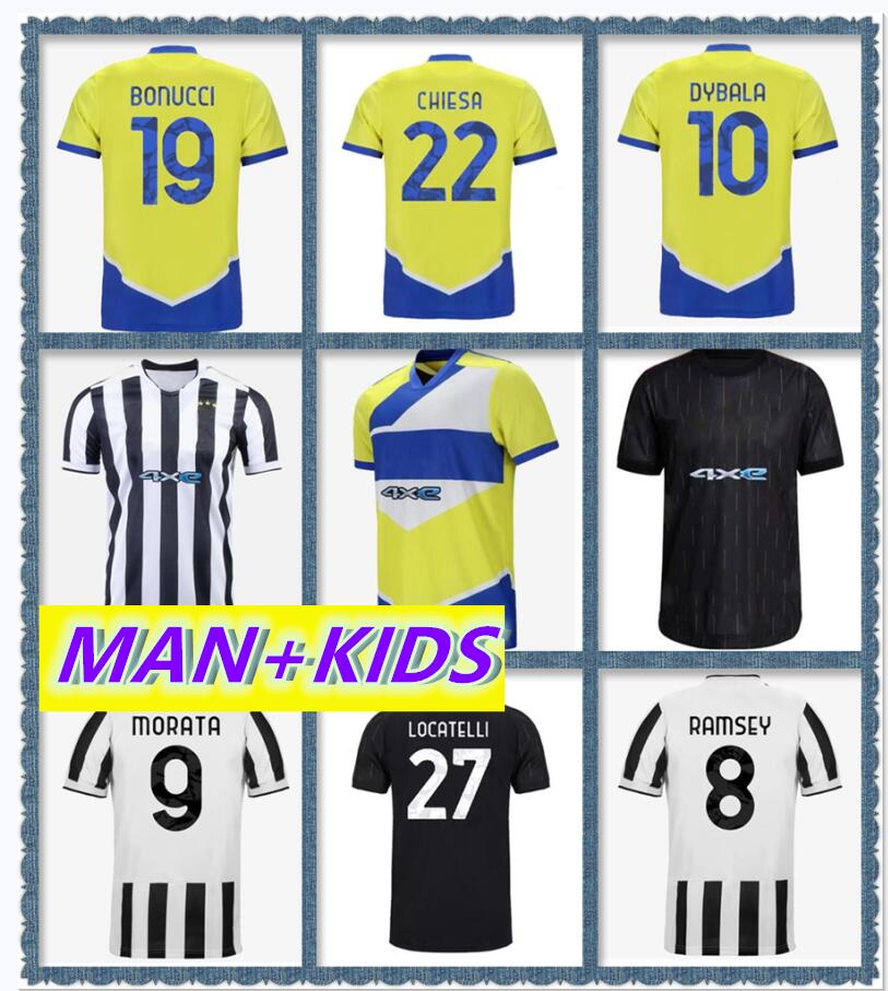 

DYBALA Thai 21 22 Soccer Jerseys 2021 2022 RONALDO KEAN MORATA CHIESA McKENNIE LOCATELLI Top Football Kit Shirts JUV CHIELLINI BONUCCI Men Kids Kits Sets Uniforms, Pink