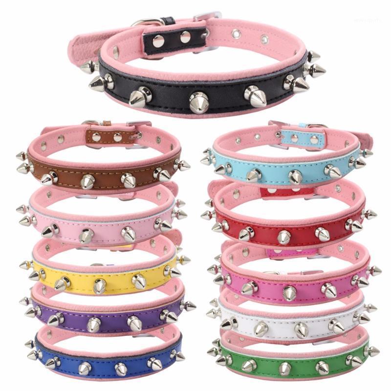 Dog Collars & Leashes Small Dogs Accessories Spiked Animals Supplies For Cats Pets Product Chihuahua Accessoire Chien Kopek Tasma1
