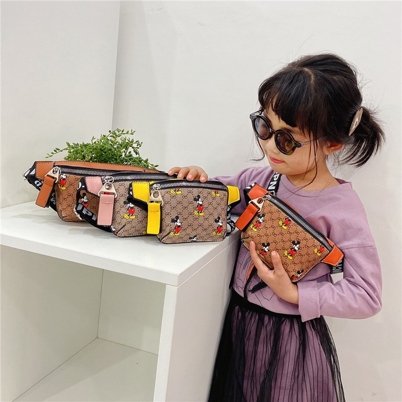 Children cartoon handbags fashion boys girls designer letter waist bag change purse kids casual accessories mini one shoulder bags F307, Black
Children cartoon handbags fashion boys girls designer letter waist bag change purse kids casual accessories mini one shoulder bags F307, Black