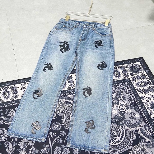 Men' Jeans Ladies Cross Pattern Trousers Men' Street Hip-hop Style Pants Women' Loose Fashion Bottoms with High Quality, Blue1
Men' Jeans Ladies Cross Pattern Trousers Men' Street Hip-hop Style Pants Women' Loose Fashion Bottoms with High Quality, Blue1