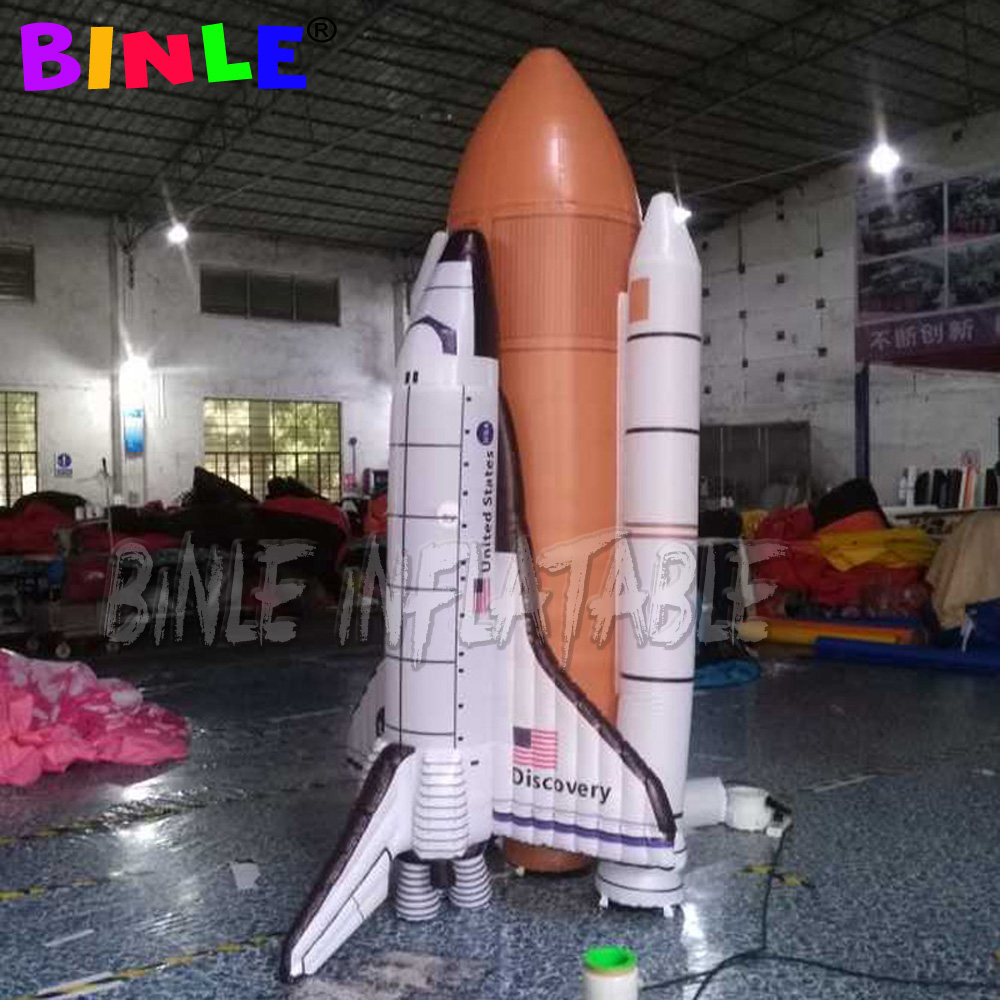 6m 20ft large inflatable space shuttle with base giant rocket advertising spacecraft for event