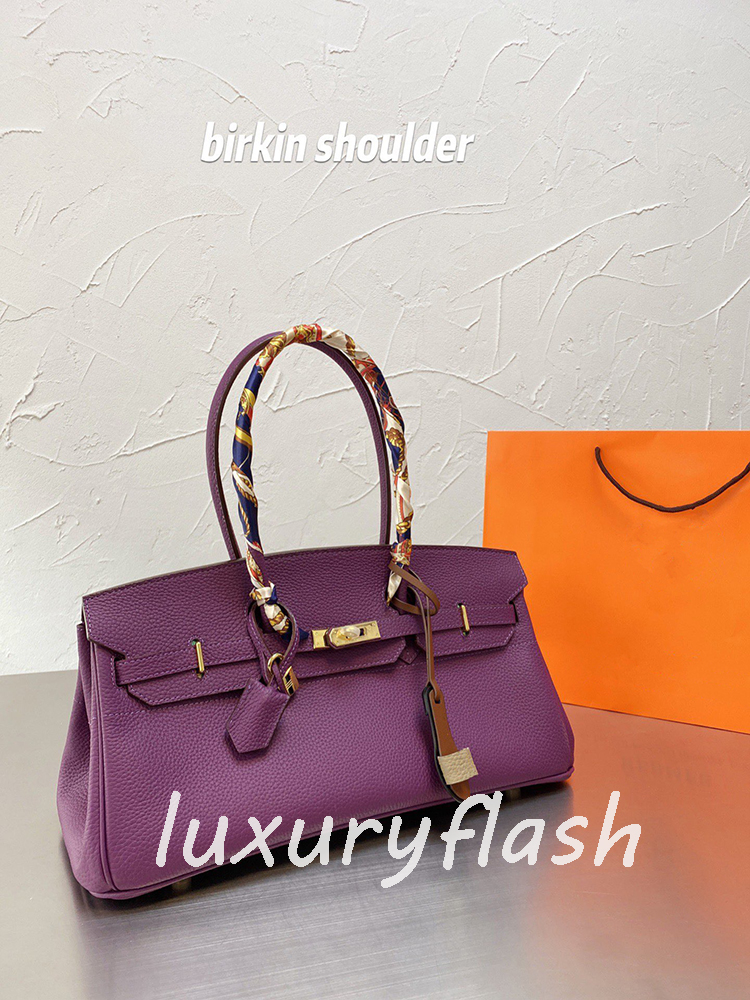 Top Quality Golden Lock Socialite TOTE Genuine Leather Designers Shoulder Bags with Silk Scarf Classic Fashion Europe US Ladies Totes Handbags
