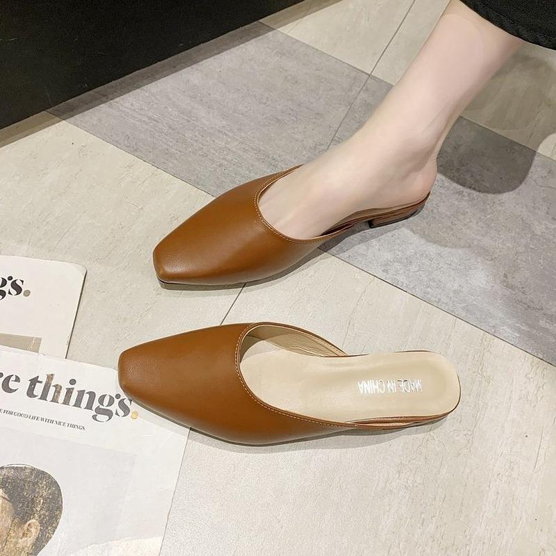 Slippers 2021 Style Topless Half Slipper Women Fashion Versatile Slip-on Shoes Low Heels Mesh Infrared Wear Muller, Creamy-white
Slippers 2021 Style Topless Half Slipper Women Fashion Versatile Slip-on Shoes Low Heels Mesh Infrared Wear Muller, Creamy-white