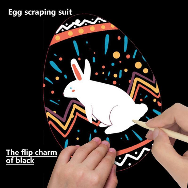 24 Pieces Easter Egg Scratch Art for Easter Birthday Party Decoration with Scratch Pen and Colorful Ribbon
24 Pieces Easter Egg Scratch Art for Easter Birthday Party Decoration with Scratch Pen and Colorful Ribbon