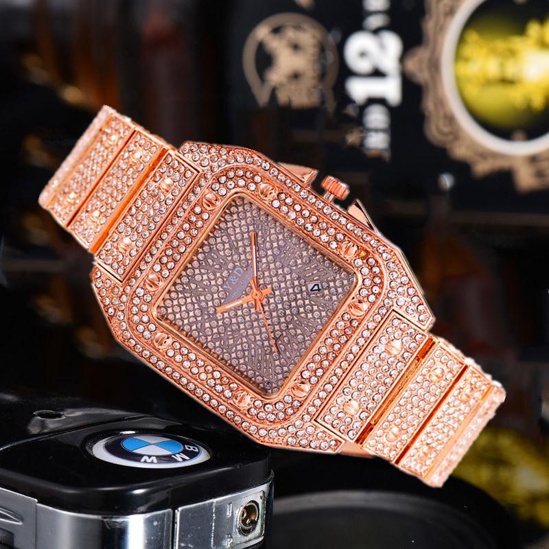 Wristwatches Luxury Watches For Women Men Hip Hop Iced Out Quartz Rectangle Rapper Black Gold Wristwatch, Slivery;brown
Wristwatches Luxury Watches For Women Men Hip Hop Iced Out Quartz Rectangle Rapper Black Gold Wristwatch, Slivery;brown