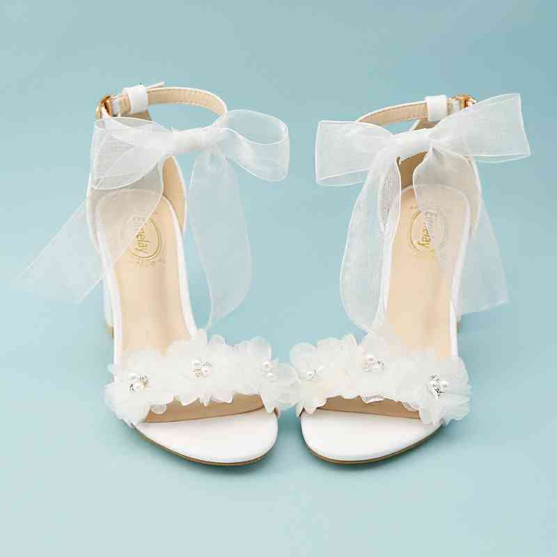 Dress Shoes womem sandals white wedding shoes summer elegant Lace Bowknot one word wristband flower cross with bare toe thick heel, Pink 7cm heel
Dress Shoes womem sandals white wedding shoes summer elegant Lace Bowknot one word wristband flower cross with bare toe thick heel, Pink 7cm heel