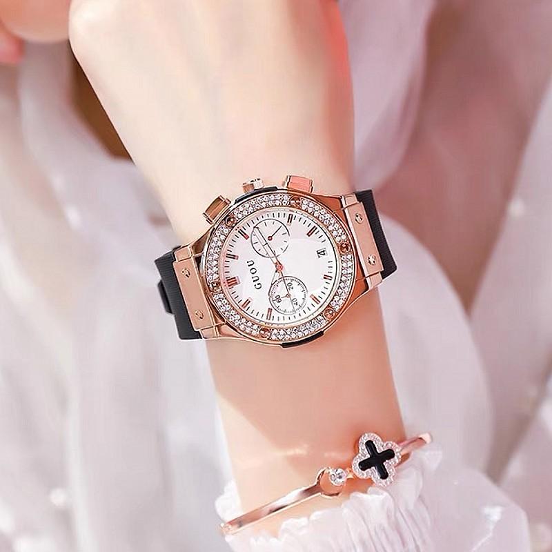 Wristwatches 2021 Fashion Women Watches Lady Big Dial Rose Gold Waterproof Rubber Strap Rhinestone Bling Clocks Gifts For, Silver coffee
Wristwatches 2021 Fashion Women Watches Lady Big Dial Rose Gold Waterproof Rubber Strap Rhinestone Bling Clocks Gifts For, Silver coffee