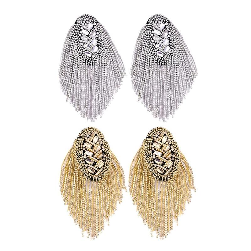 Pins, Brooches Rhinestone Tassel Epaulet Shoulder Board Costume Badge Decor For Man Women, Gray
Pins, Brooches Rhinestone Tassel Epaulet Shoulder Board Costume Badge Decor For Man Women, Gray