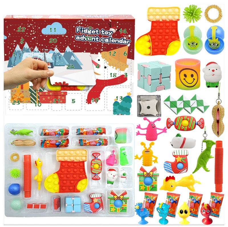 Novelty Christmas Fidget Toys Advent Calender Blind Box Party Favor New Year Gifts Dimple Relief Decompression Toy Soft Squeeze Anti Stress Board
Novelty Christmas Fidget Toys Advent Calender Blind Box Party Favor New Year Gifts Dimple Relief Decompression Toy Soft Squeeze Anti Stress Board