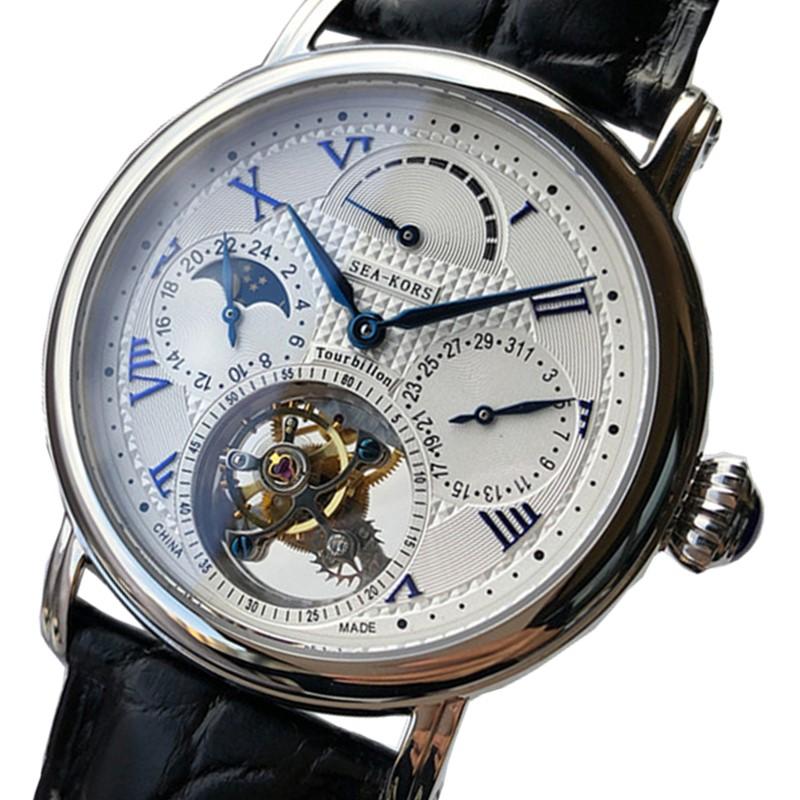 Wristwatches Vintage Watch For Men Luxury Casual Tourbillon Mechanical Mens Watches Sapphire Moonphase Male Clock Skeleton Movement, Black scale
Wristwatches Vintage Watch For Men Luxury Casual Tourbillon Mechanical Mens Watches Sapphire Moonphase Male Clock Skeleton Movement, Black scale