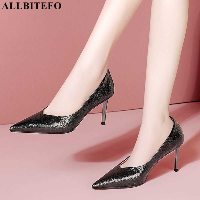 ALLBITEFO sexy high heel shoes genuine leather sliver heel wedding women shoes autumn office ladies shoes alons hauts femme 210611, As picture
ALLBITEFO sexy high heel shoes genuine leather sliver heel wedding women shoes autumn office ladies shoes alons hauts femme 210611, As picture