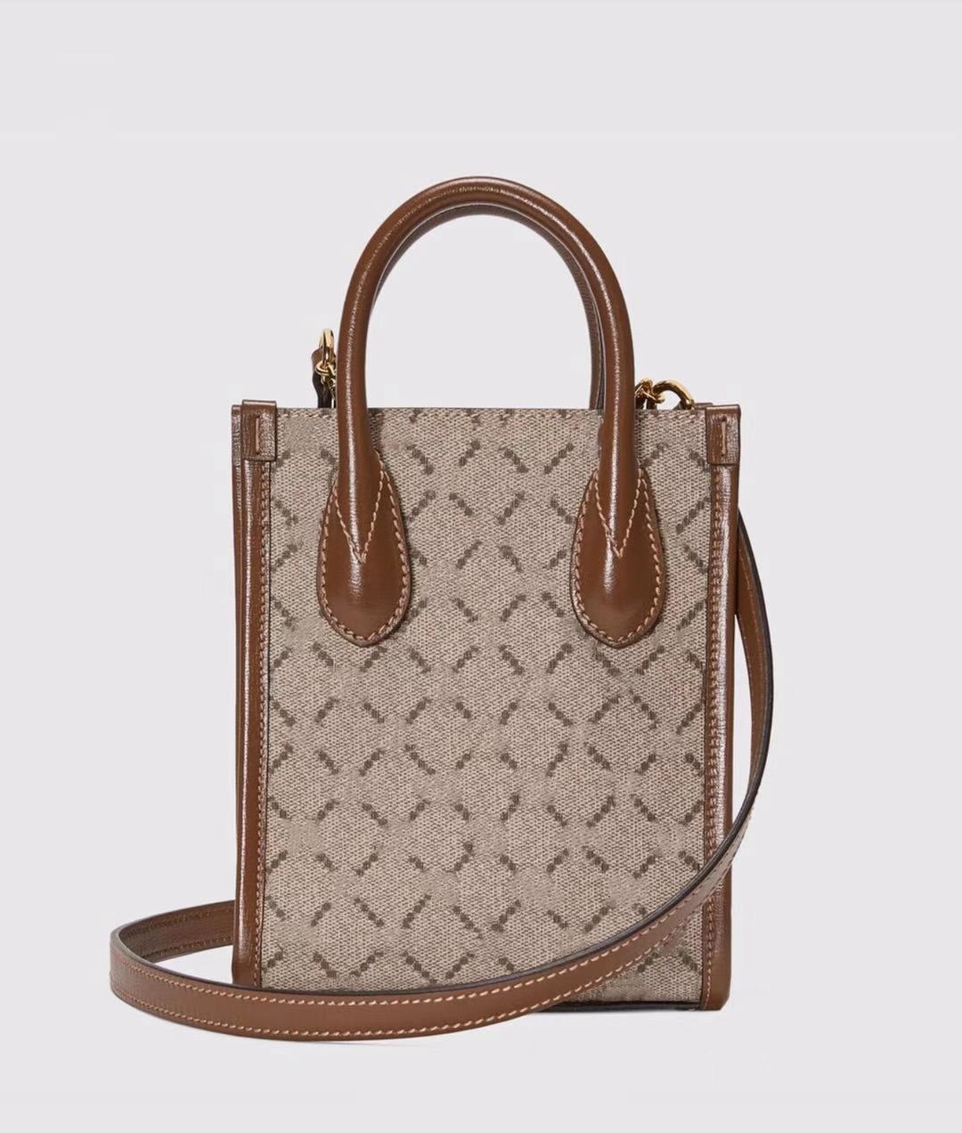 Retro Series Mini Tote Bag 671623 Interlocking Double Letter G Crossbody Bags Beige Ebony Canvas Phone Pocket, Brown
Retro Series Mini Tote Bag 671623 Interlocking Double Letter G Crossbody Bags Beige Ebony Canvas Phone Pocket, Brown