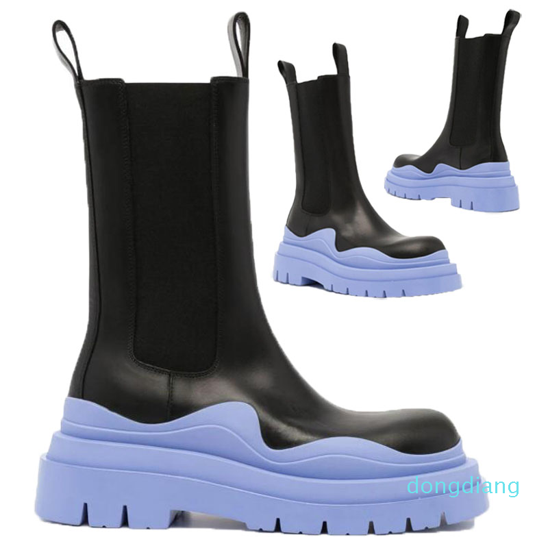 Designer-Black+Blue soles Bottega boot Tire Leather Chelsea booties Men platform chunky shoes lady Knight High-boot women designer boots, White+dark green
Designer-Black+Blue soles Bottega boot Tire Leather Chelsea booties Men platform chunky shoes lady Knight High-boot women designer boots, White+dark green
