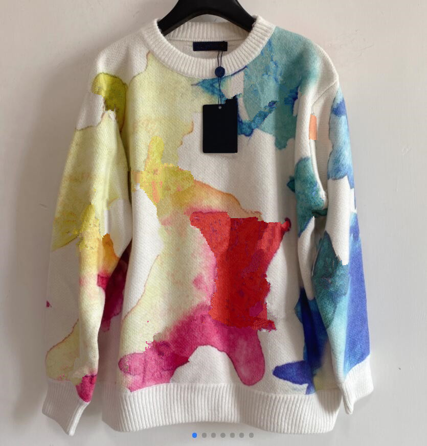 Retro style pullover women loose outer wear watercolor rendering autumn and winter round neck bottoming sweater 702, Customize
Retro style pullover women loose outer wear watercolor rendering autumn and winter round neck bottoming sweater 702, Customize