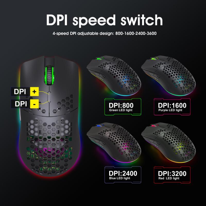2.4G Wireless Hole Mouse RGB Light Suitable For PC Laptop Novel Design Glowing E-sports Office Mice
2.4G Wireless Hole Mouse RGB Light Suitable For PC Laptop Novel Design Glowing E-sports Office Mice