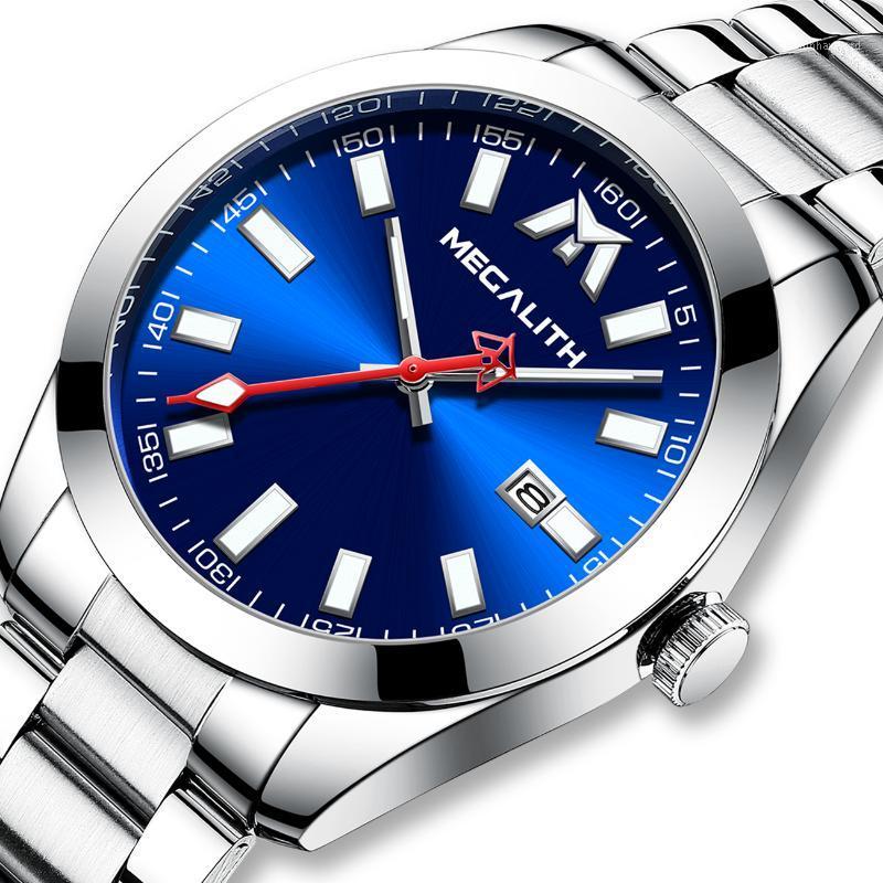 Wristwatches Wholesale Price MEGALITH Quartz Watch Man Fashion Simple Waterproof Stainless Steel Men Wacthes Big Dial Face Date Clock Man860, Black
Wristwatches Wholesale Price MEGALITH Quartz Watch Man Fashion Simple Waterproof Stainless Steel Men Wacthes Big Dial Face Date Clock Man860, Black