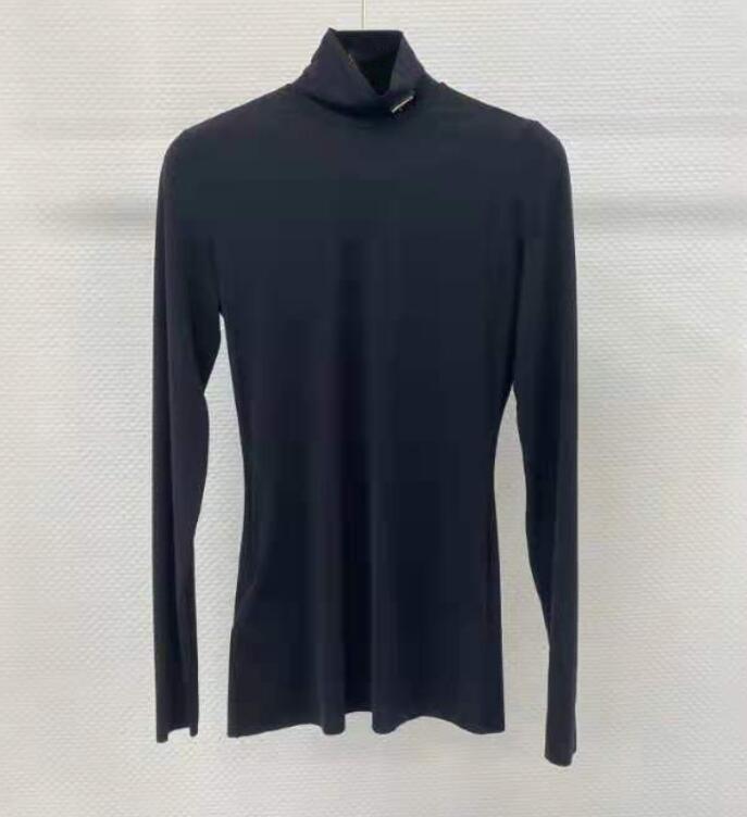 Women Blouses Shirts High Necks Long Sleeves Sweatshirt For Lady Slim Style With Budge Neck Yoga Shirt Thin Material Tees Tops