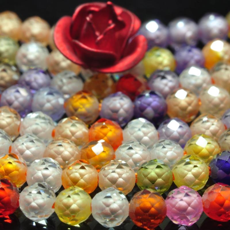 Other Rainbow Zircon Stones Faceted Round Beads Wholesale Loose Gemstones For Jewelry Making Seimi Precious Diy Bracelet Necklace
Other Rainbow Zircon Stones Faceted Round Beads Wholesale Loose Gemstones For Jewelry Making Seimi Precious Diy Bracelet Necklace