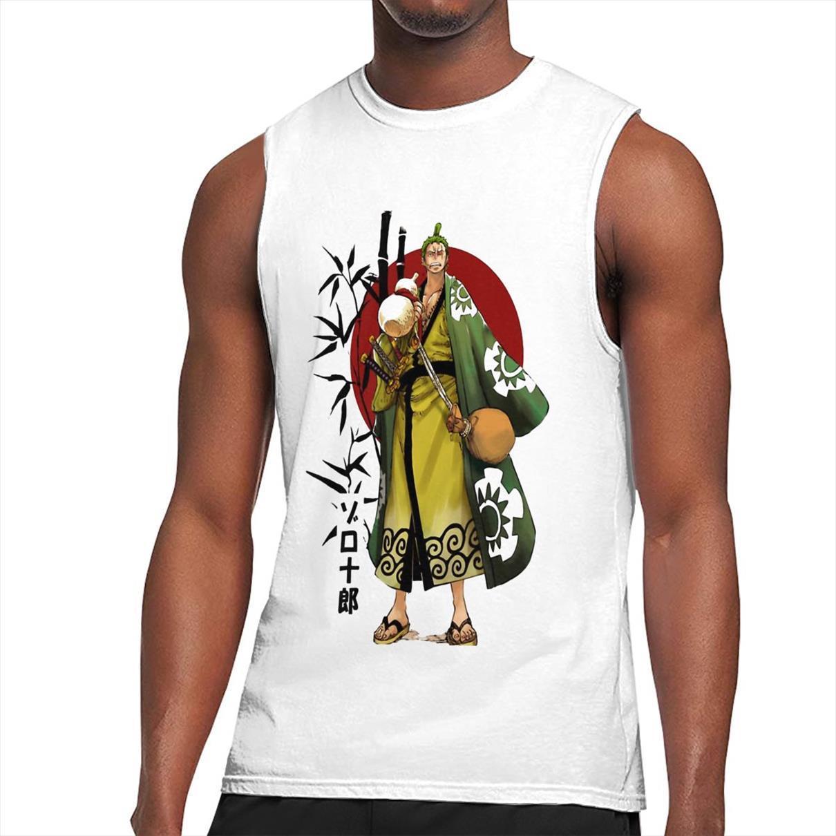 one piece anime zoro wano mens bodybuilding muscle tank men gyms fitness workout sleeveless male clothes vest, White;black
one piece anime zoro wano mens bodybuilding muscle tank men gyms fitness workout sleeveless male clothes vest, White;black