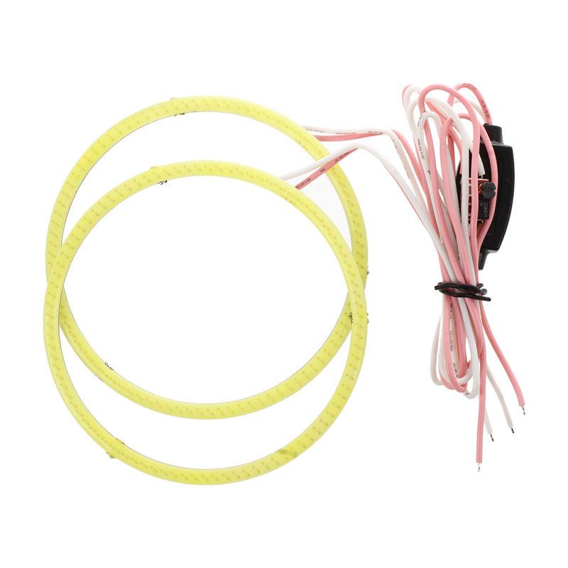 Car Headlights 2 X 80mm 93LED Angel Eyeshadow Ring Lamps For 12-24V Controller
Car Headlights 2 X 80mm 93LED Angel Eyeshadow Ring Lamps For 12-24V Controller