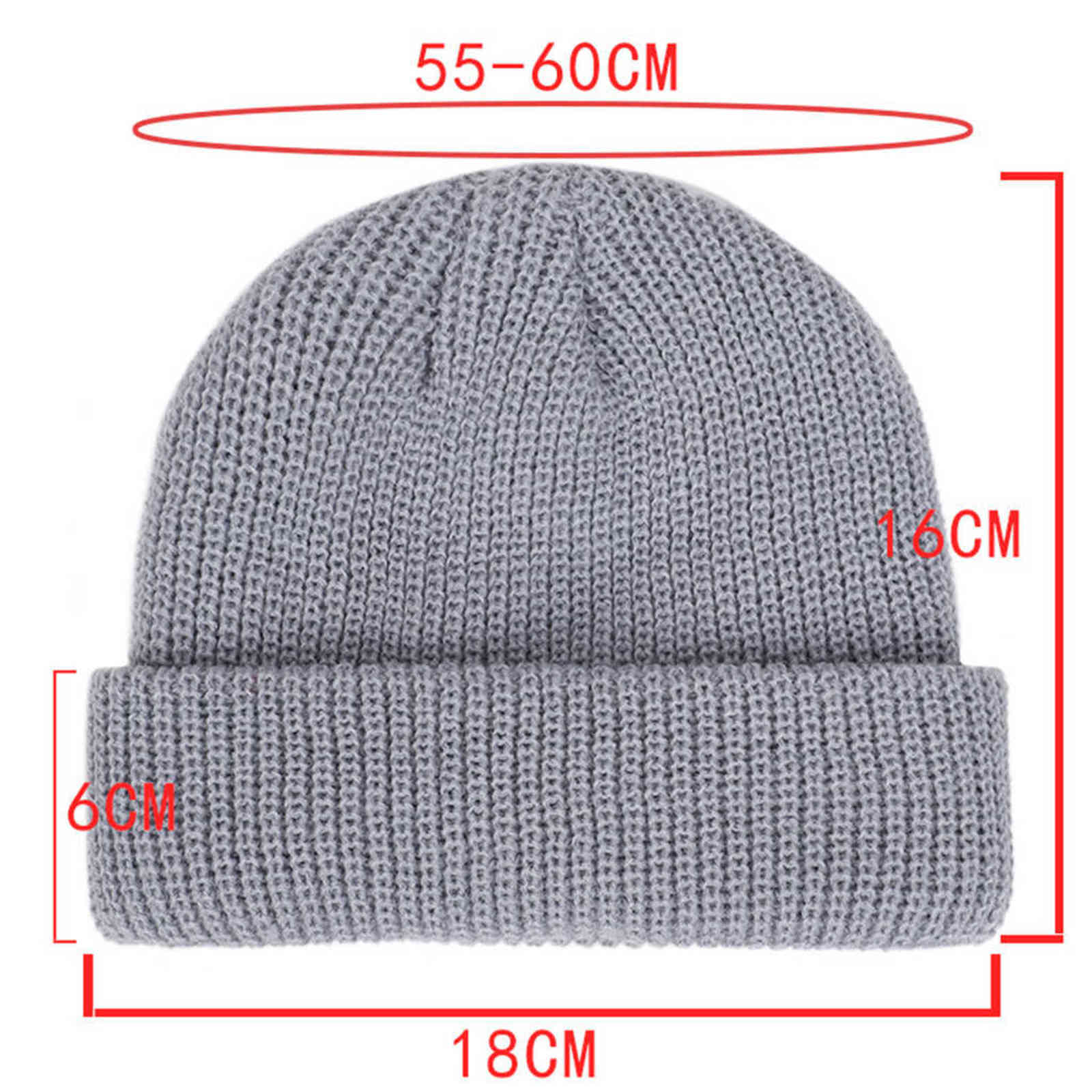 Winter Knit Mens Hat Skullcap Men Beanie Hat Winter Short Brimless Baggy Melon Cap Docker Fisherman Knitted Hat Women Z1212 Y21111