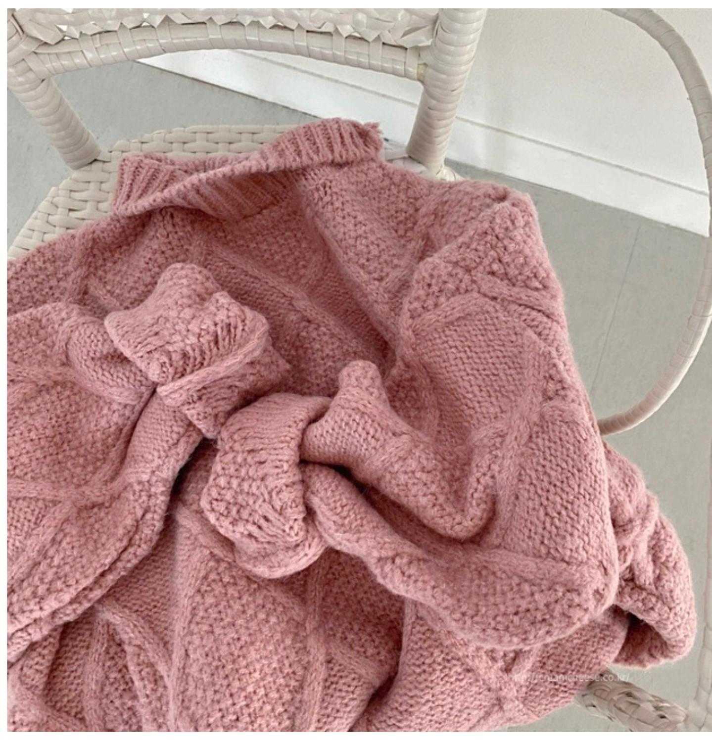 Qooth CHIC Winter Spring Women Casual Sweater Full Sleeve Pullovers Twisted Knitted Loose Midi Length Jumper QT276 210609