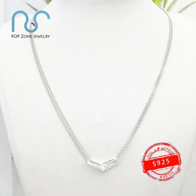Sterling Silver Necklace U Letter Heart-Shaped Pendant Luxury Fashion Fine Jewelry Female Lovers Holiday Gift Chains
Sterling Silver Necklace U Letter Heart-Shaped Pendant Luxury Fashion Fine Jewelry Female Lovers Holiday Gift Chains