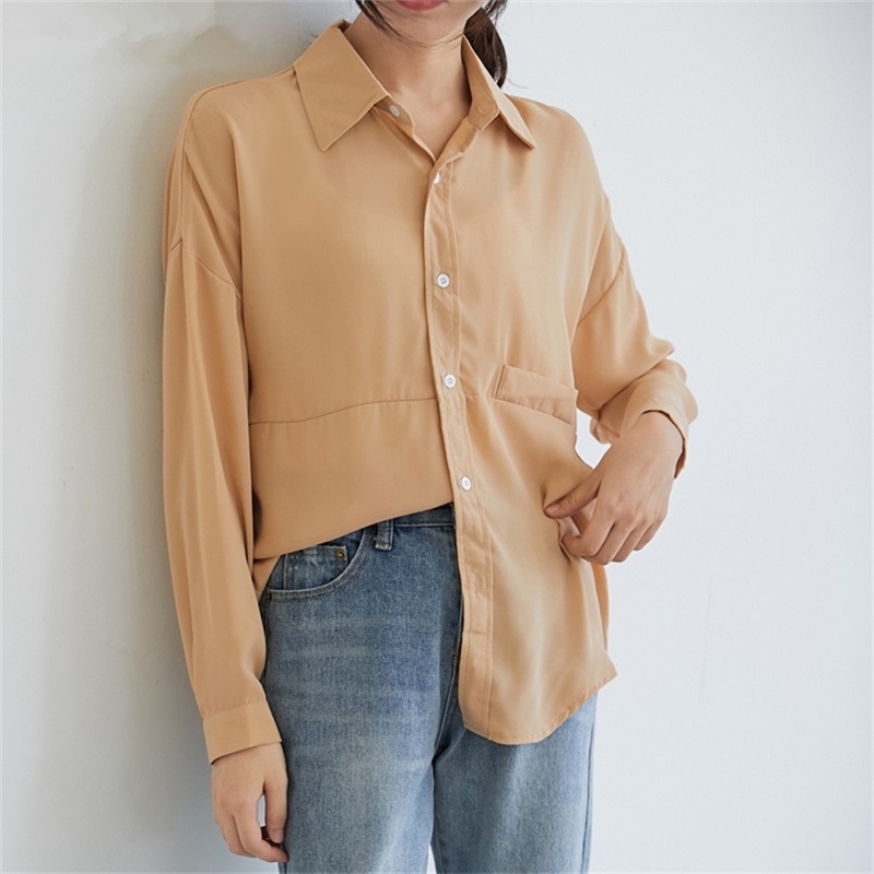 Stylish Long Sleeve Chiffon Shirts for Women Casual Loose Tops femme Turndown Collar Female Shirt Blouse 210603, Picture color
Stylish Long Sleeve Chiffon Shirts for Women Casual Loose Tops femme Turndown Collar Female Shirt Blouse 210603, Picture color