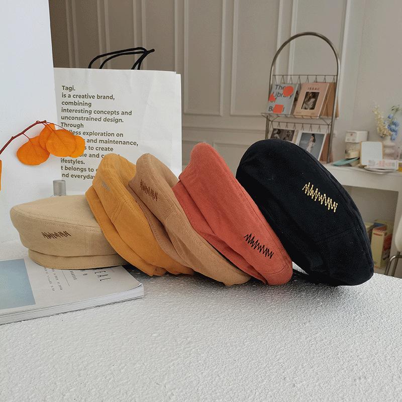Berets Japanese Embroidered Letter Vintage Boina Caps Hats For Women Bailey Hat Female Winter British Painter Brown Hipster, Black
Berets Japanese Embroidered Letter Vintage Boina Caps Hats For Women Bailey Hat Female Winter British Painter Brown Hipster, Black