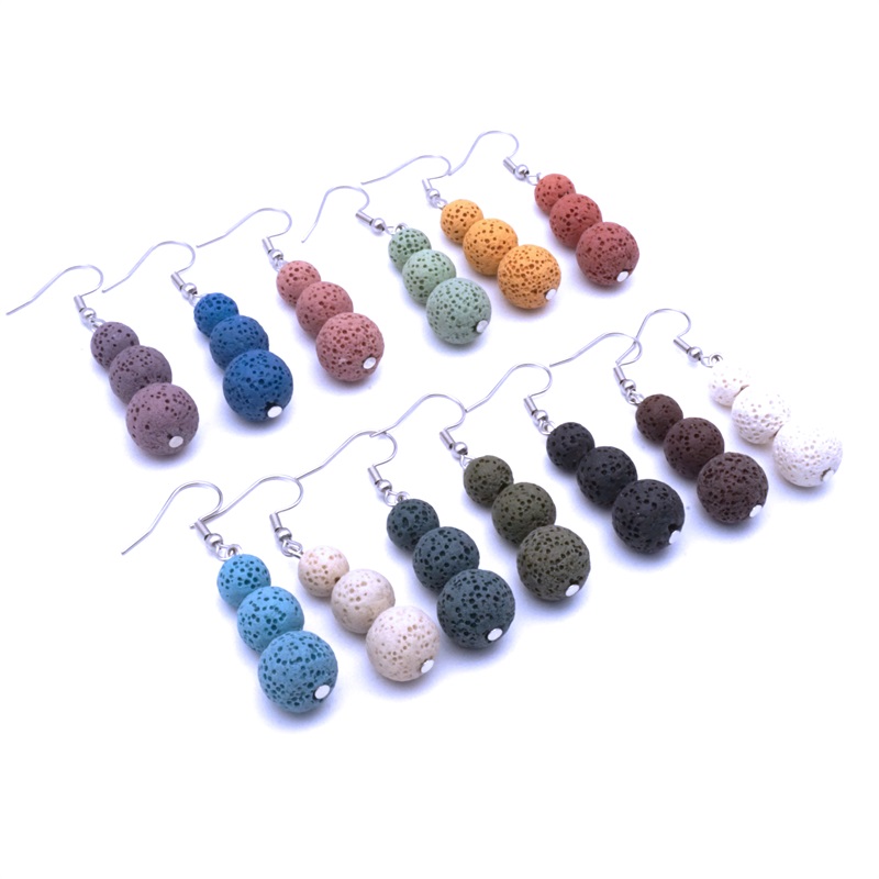 8mm 10mm 12mm Lava Stone Charms Earrings DIY Essential Oil Diffuser Jewelry Women Volcanic beads Earring
8mm 10mm 12mm Lava Stone Charms Earrings DIY Essential Oil Diffuser Jewelry Women Volcanic beads Earring