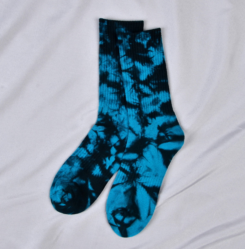 New Arrival Men socks Tie-dye breathable Cotton socks Casual Colorful Novelty Pattern Funny Socks
