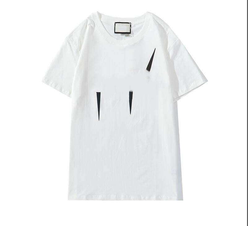 2021 Summer Woman T Shirts Black White Red Mens Fashion Letters Tops Men and Women Casual Shirt S-XXL