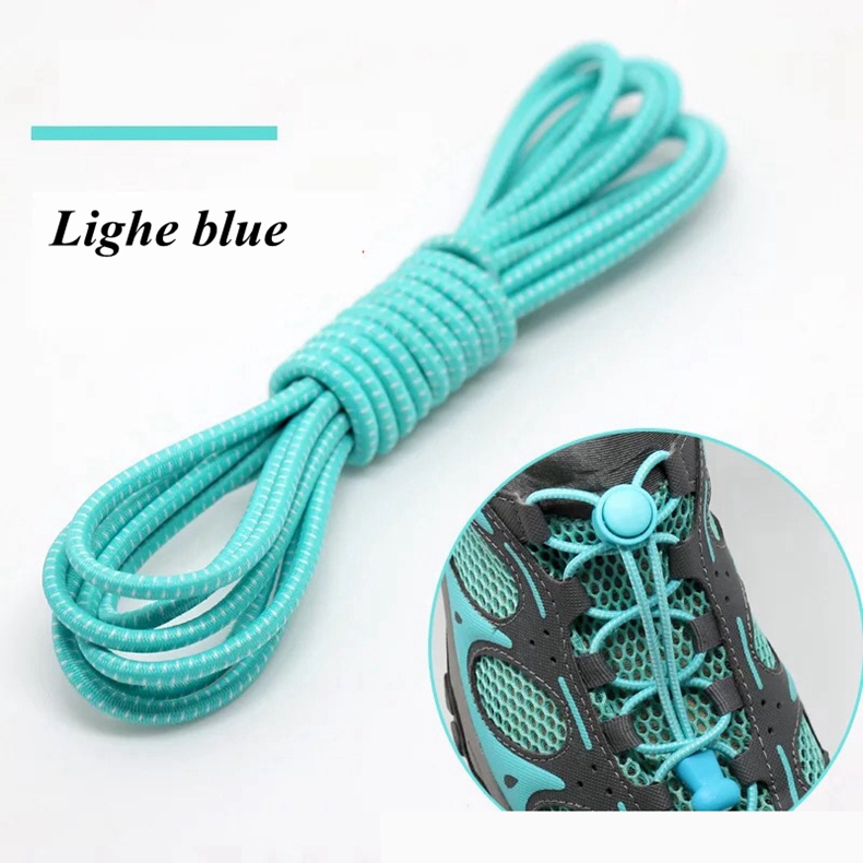 10Pair Sneaker Shoe Elastic No Tie Stretching Lock Lazy laces Quick Rubber Shoelace Shoestrings