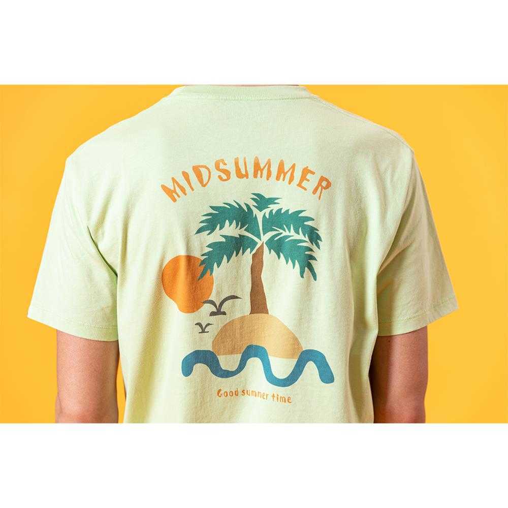 summer coconut palm print t-shirt men fashion holiday vacation thin breathable 100% cotton tees plus size tshir 210629