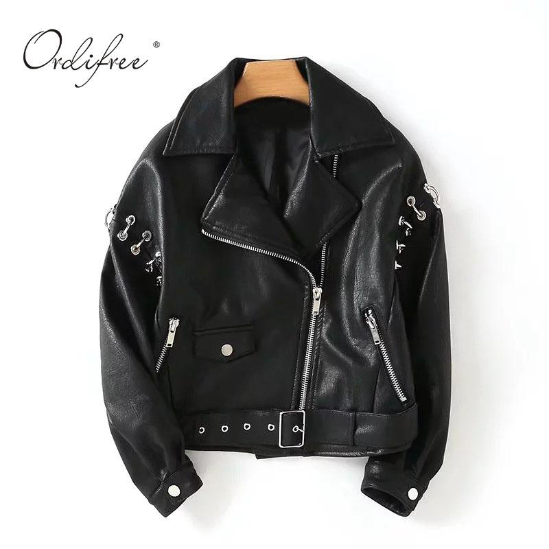 Women's Leather & Faux Ordifree Motorcycle Jacket Women 2021 Autumn Winter Coat Outwear Belted Cool Moto Black
Women's Leather & Faux Ordifree Motorcycle Jacket Women 2021 Autumn Winter Coat Outwear Belted Cool Moto Black