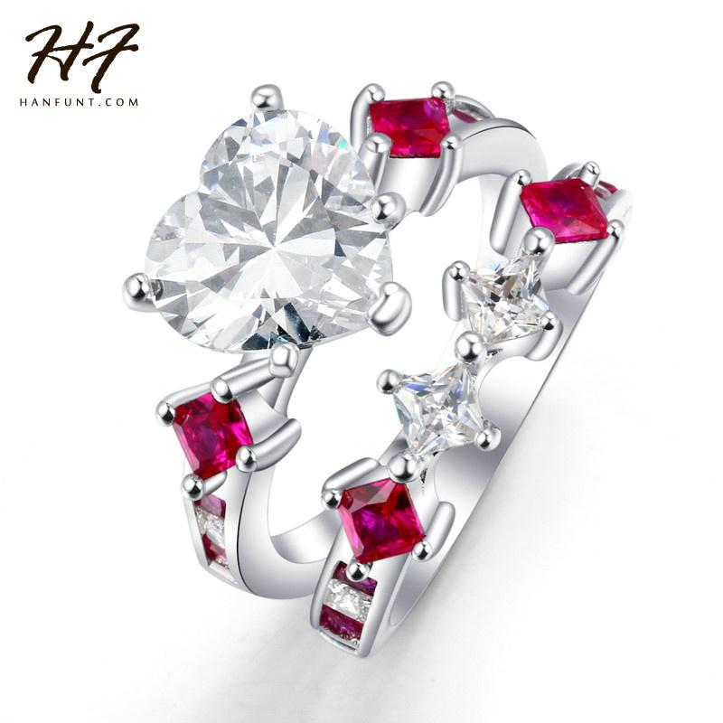 Cluster Rings 2021 Luxury Sliver Color Love Heart Sharped CZ Crystal Ring Sets Fashion Engagement For Wemon Sale R614, Golden;silver
Cluster Rings 2021 Luxury Sliver Color Love Heart Sharped CZ Crystal Ring Sets Fashion Engagement For Wemon Sale R614, Golden;silver