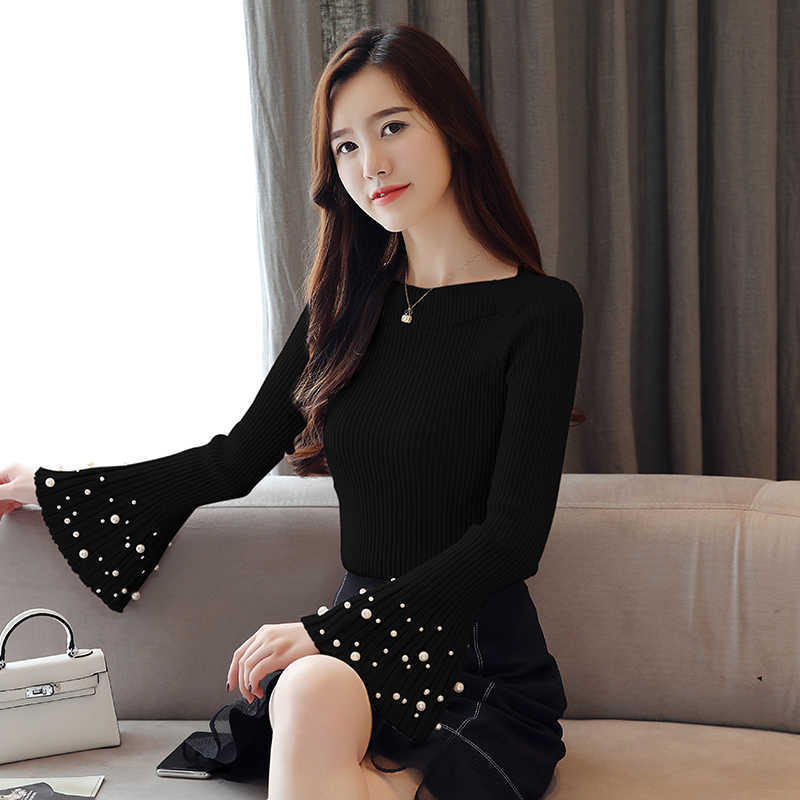 Korean Women Sweater Woman Knitted s Long Sleeve Sueter Mujer Invierno s and Pullovers 210531