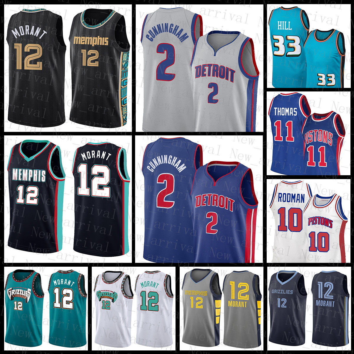 2022 Cheap Memphi Grizzlie Detroits Piston 11 10 Ja Morant Cade Cunningham Grant Hill Basketball Jersey 12 2 33 Isiah Thomas Dennis Rodman Breathable
2022 Cheap Memphi Grizzlie Detroits Piston 11 10 Ja Morant Cade Cunningham Grant Hill Basketball Jersey 12 2 33 Isiah Thomas Dennis Rodman Breathable