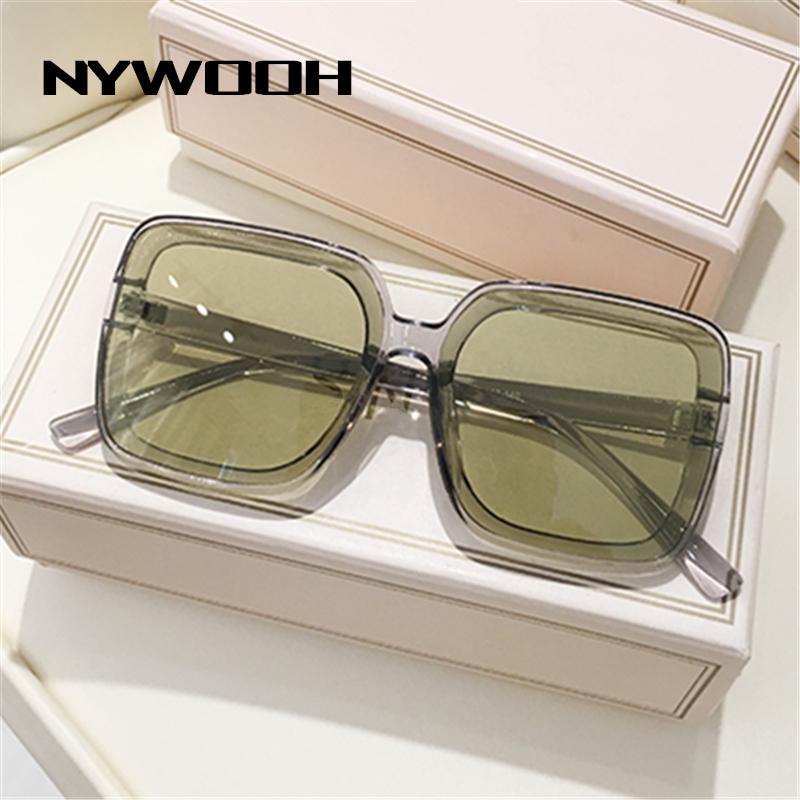 Sunglasses NYWOOH Brand Designer Square Women Men Clear Green Oversized Sun Glssses Female Sunnies Goggles Eyewear UV400
Sunglasses NYWOOH Brand Designer Square Women Men Clear Green Oversized Sun Glssses Female Sunnies Goggles Eyewear UV400