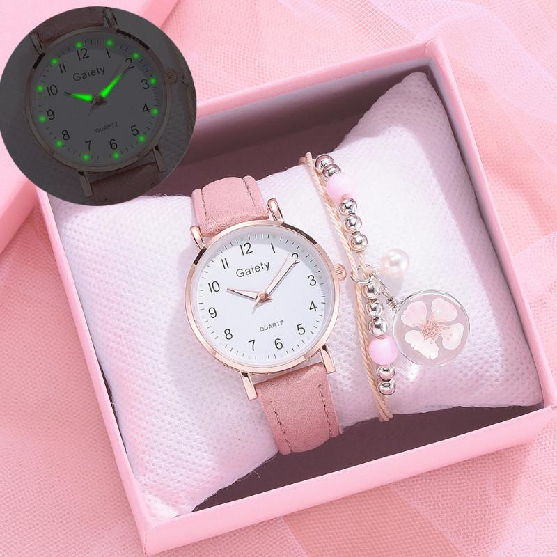 Wristwatches Casual Women Luminous Wrist Watch Bracelet Set Simple Jewelry Femme, 02
Wristwatches Casual Women Luminous Wrist Watch Bracelet Set Simple Jewelry Femme, 02
