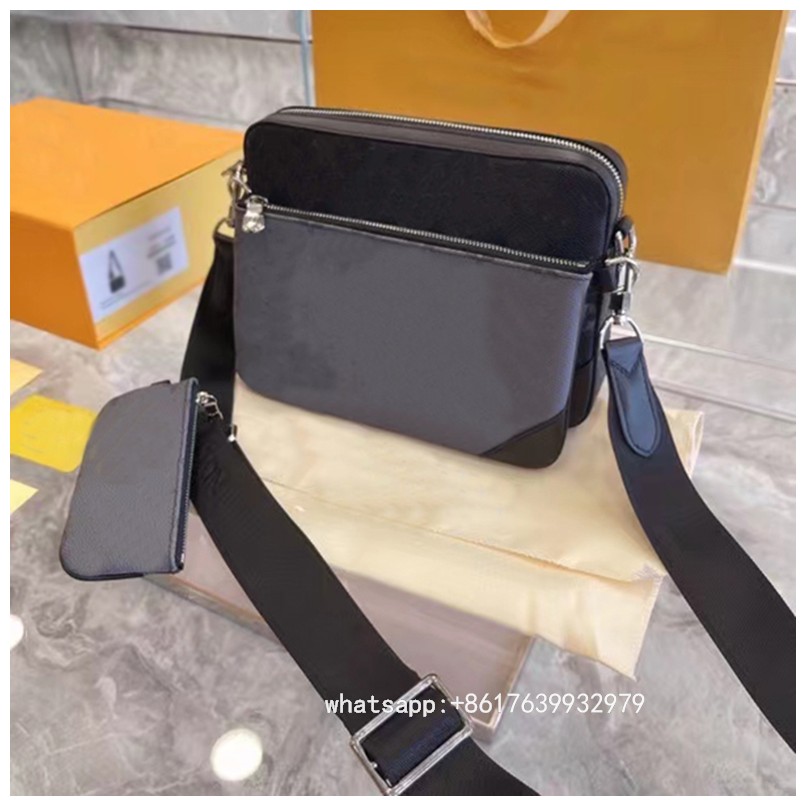 2021 men's classic three-in-one messenger bag mother and child bag for single use, high quality leather luxury goods with gift box 7789, Just like the picture
2021 men's classic three-in-one messenger bag mother and child bag for single use, high quality leather luxury goods with gift box 7789, Just like the picture