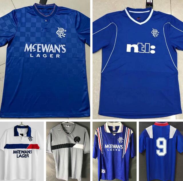 Retro 87 90 92 94 96 97 99 2001 Glasgow Rangers soccer jerseys GASCOIGNE LAUDRUP MCCOIST football Shirts Uniforms, Black;yellow 
Retro 87 90 92 94 96 97 99 2001 Glasgow Rangers soccer jerseys GASCOIGNE LAUDRUP MCCOIST football Shirts Uniforms, Black;yellow