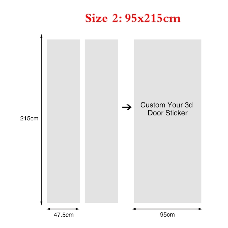 Curio Cabinet Dishes 3D Door Sticker Diy Waterproof Pvc Mural Decor Film Home Door Decoration Modular Print Self-Adhesive Poster 210317