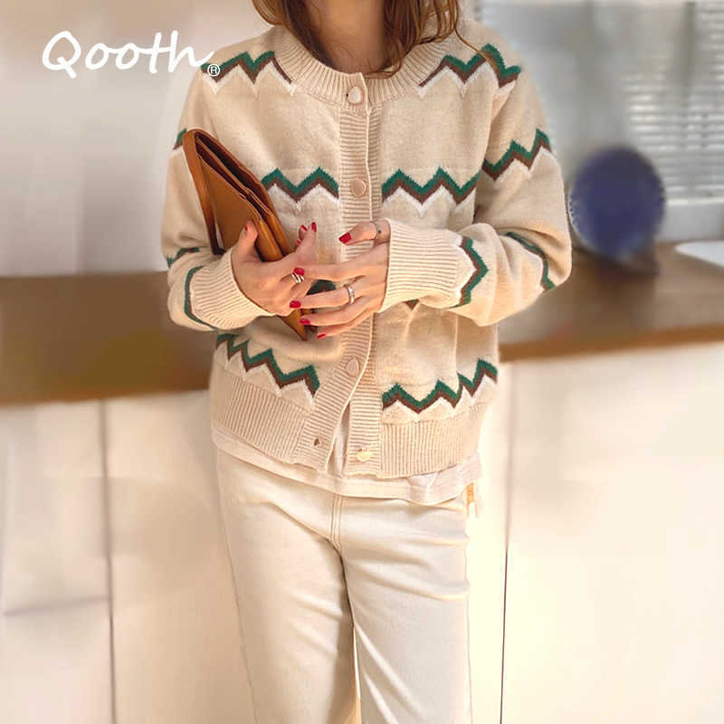 Qooth Loose Jumper Women Crochet Top Knitwear Stripe Long Sleeve Cardigan Ins Sweaters QT350 210609, Navy
Qooth Loose Jumper Women Crochet Top Knitwear Stripe Long Sleeve Cardigan Ins Sweaters QT350 210609, Navy