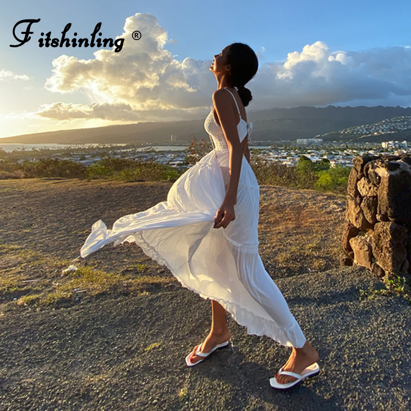 Fitshinling Bohemian White Long Dress Baless Bow Tie Summer Sundress Maxi Dresses For Women Holiday Sexy Slim Strap Pareo Robe
Fitshinling Bohemian White Long Dress Baless Bow Tie Summer Sundress Maxi Dresses For Women Holiday Sexy Slim Strap Pareo Robe