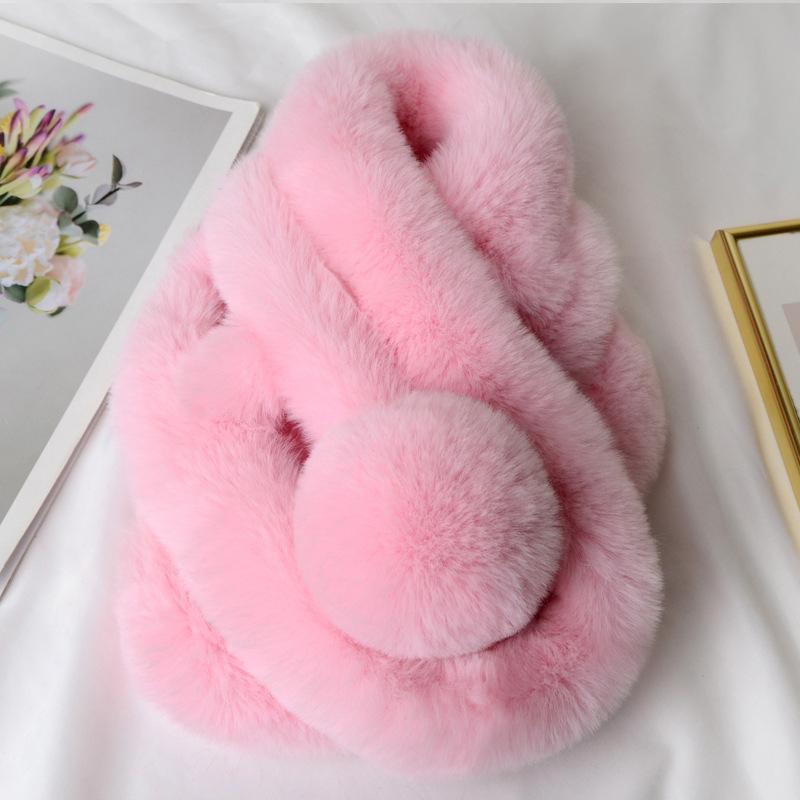 Scarves Luxury Winter Faux Fur Warm Scarf Fashion Soft Plush Thicken Snood Shawl
Scarves Luxury Winter Faux Fur Warm Scarf Fashion Soft Plush Thicken Snood Shawl